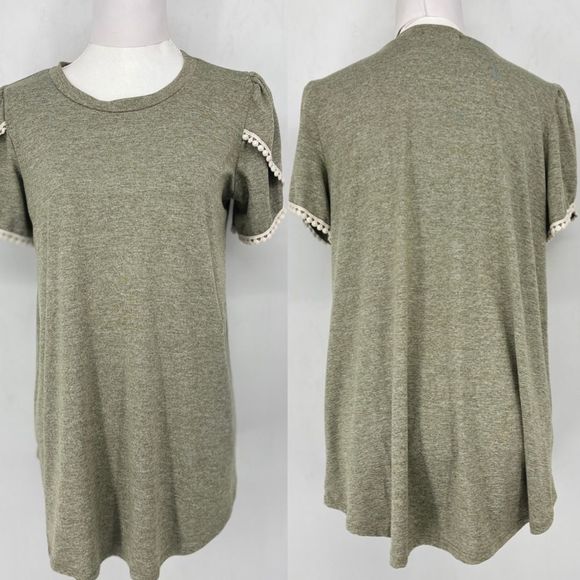 Reborn J green short sleeve boho top - Picture 9 of 12